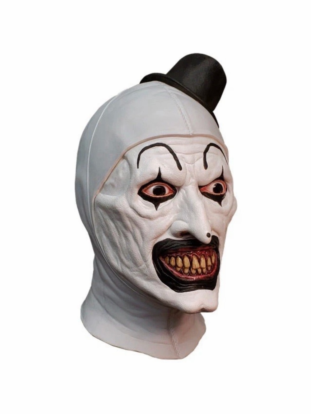 Terrifier Art the Clown Full Head Mask with Black Hat Halloween New